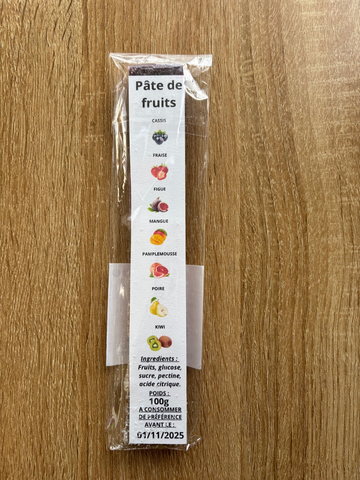 Réglette de Pâte de fruits 100g