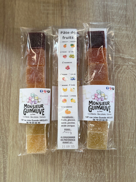 Réglette de Pâte de fruits 100g